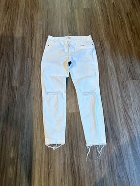 Current/Elliott White High-Rise Denim Jeans